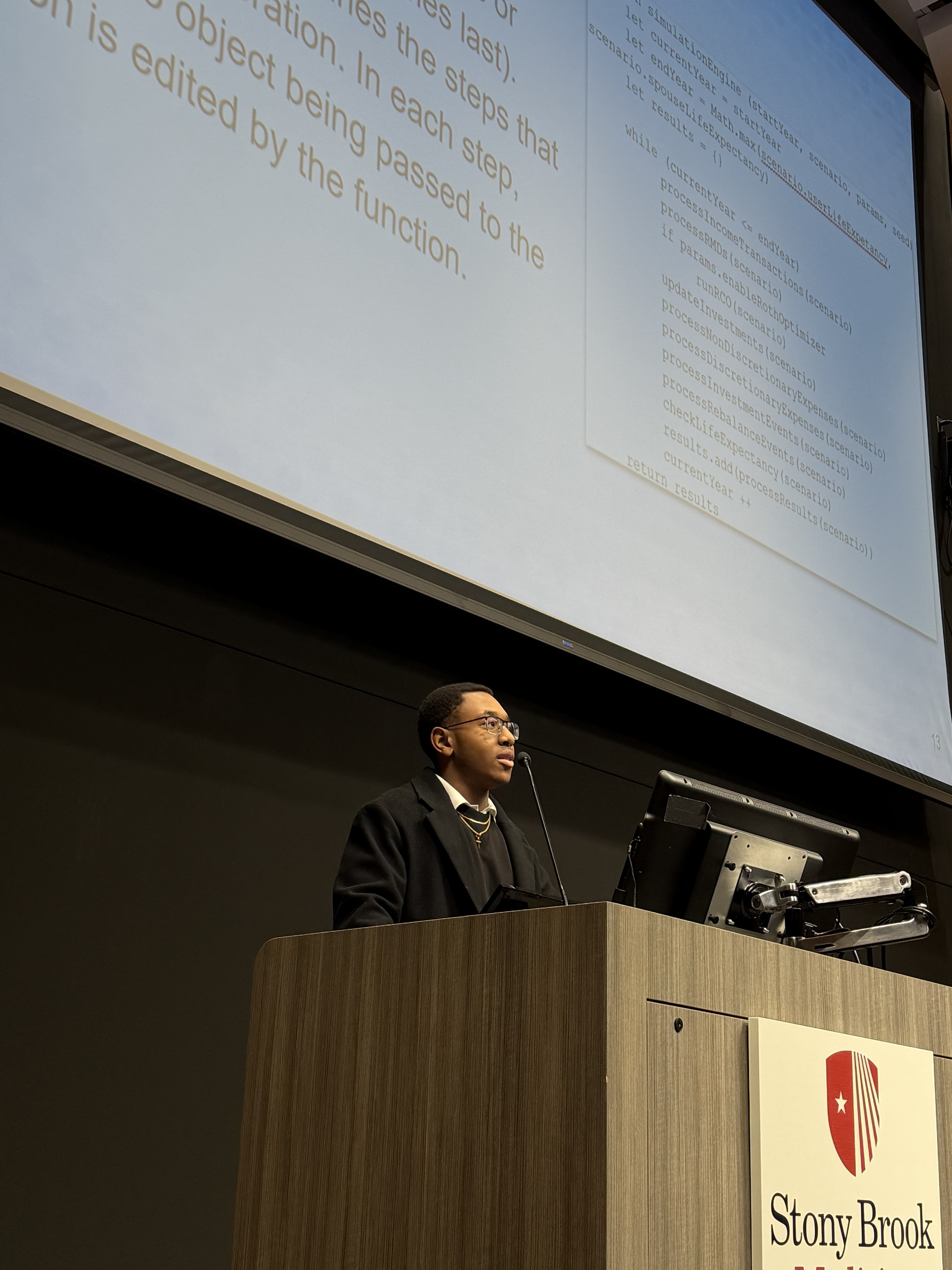 Presentation on a tax simulation algorithm